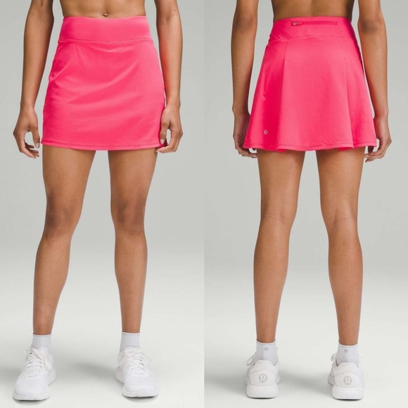 🔥 Lululemon Pace Rival Mid-Rise Skirt *Extra Long, Lip Gloss - Picture 1 of 7
